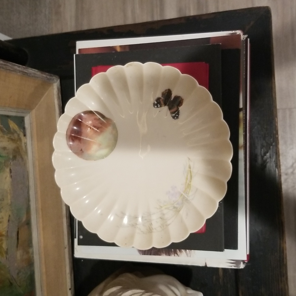 Antique Haviland & Co. Limoges Ribbed Urban Ceramic Plate